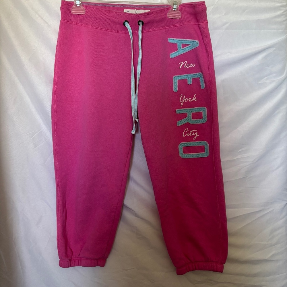 Y2K Aero NYC Pastel Sweatpants – Pink & Blue
